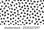 Abstract dalmatian spots pattern. Dalmatian skin texture. Dalmatian print pattern vector.