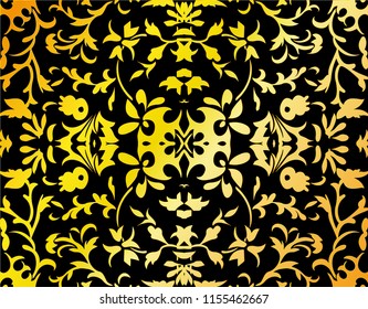 Abstract damask background, vector, illustration, eps file