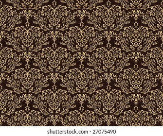 Abstract damask seamless background for design use