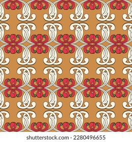 Abstracto damasco. Impresión oriental sin foco, un patrón de luz horizontal y bordes florales brillantes. Una gran idea para decorar materiales impresos, tejidos, diseño interior, proyectos de internet y más.