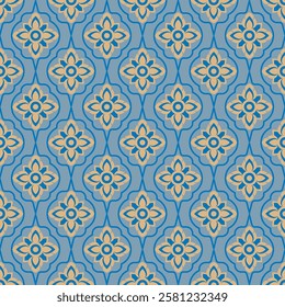 Abstract damask seamless pattern. Design for fabric, batik, decoration, textile, wrapping, print, wallpaper, book cover, background, illustration, carpet, curtain and embroidery.