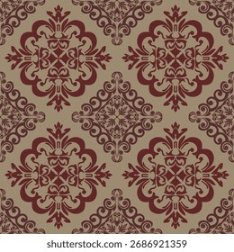 Abstractas damasco sin patrón. Uso victoriano real de la textura para la tela, la materia textil, la alfombra, la cortina, la decoración, el abrigo, la ropa, la ilustración, el Fondo de pantalla, el remiendo, la tarjeta, la cubierta dominante y el fondo.