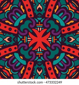 abstract damask tile seamless pattern for fabric in medieval style