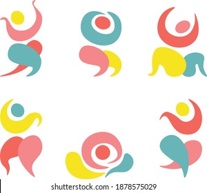 abstract dance of a woman