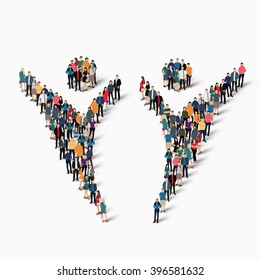 abstract dancing man people