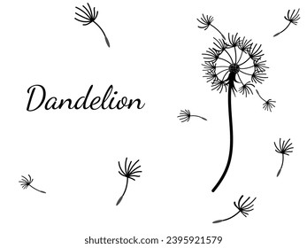 Resumen de diseño de fondo de dientes de león, gran diseño para cualquier propósito. La belleza natural. Fondo de la plantilla de diseño de folleto. viento natural. Cartel de primavera.