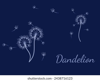 Diseño abstracto del fondo del diente de león, gran diseño para cualquier propósito. Belleza natural. Fondo de plantilla de diseño de folleto. Banner de primavera.