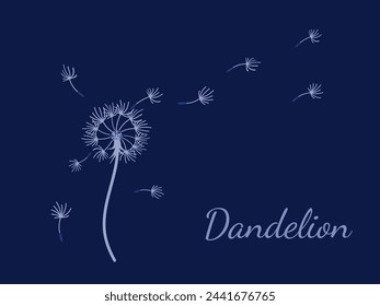 Diseño abstracto del fondo del diente de león, gran diseño para cualquier propósito. Belleza natural. Fondo de plantilla de diseño de folleto. Banner de primavera.