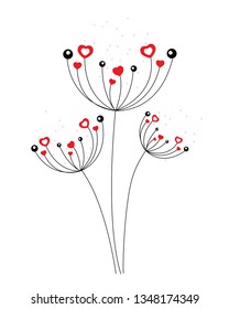 Abstract dandelion background  vector illustration EPS10