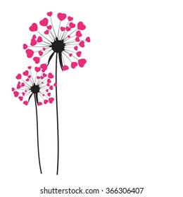 Abstract Dandelion Background Vector Illustration EPS10