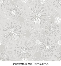 abstract dandelion fabric textile pattern