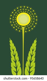 Abstract dandelion flower.