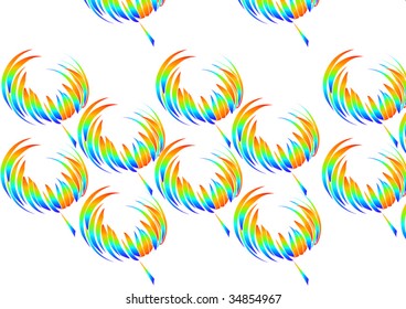 abstract of dandelion pattern