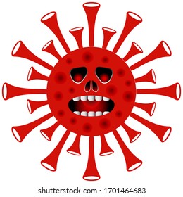 Abstract Dangerous Virus Concept Symbol