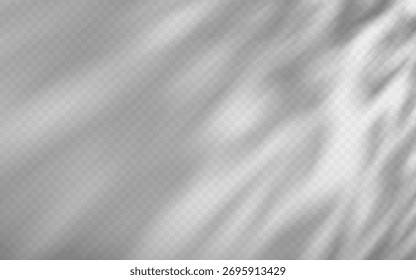 Abstractas superposición de sombra de luz moteada sobre un fondo transparente.