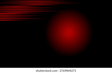 Abstract dark backdrop featuring red light streaks and smooth gradients for a dynamic visual effect.