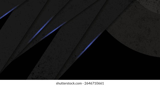 Plano de Fundo Escuro Abstrato com Formas Angulares e Realces de Gradiente