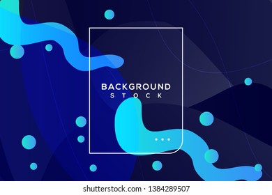 abstract dark background with blue gradient. curvy, wavy, fluid, flowing, irregular shapes. suitable for background, landing page, wallpaper, home screen, theme. vector eps 10