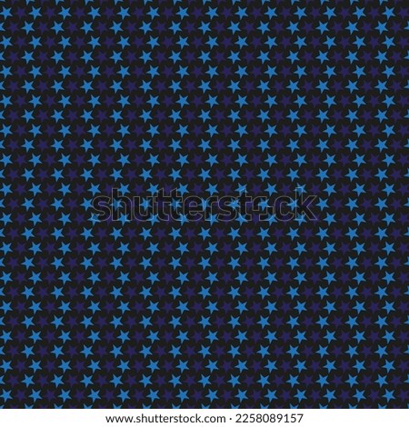 Abstract dark background with blue halftone stars, design element