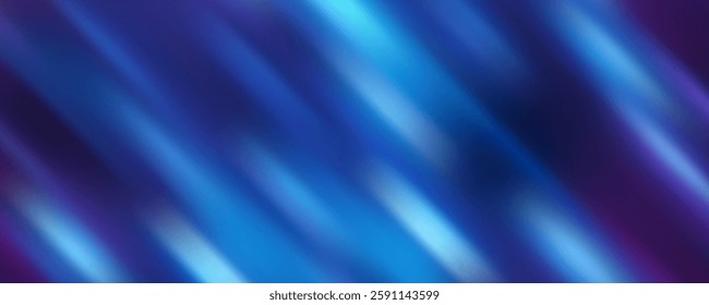 Abstract dark background with blue and pink neon glow. Neon light lines, waves.