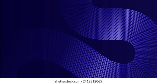 abstract dark background with blue purple glowing lines for business