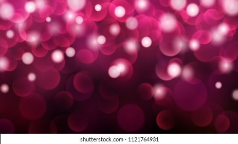 Abstract dark background with bokeh effects in pink colors