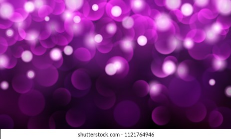 Abstract dark background with bokeh effects in purple colors