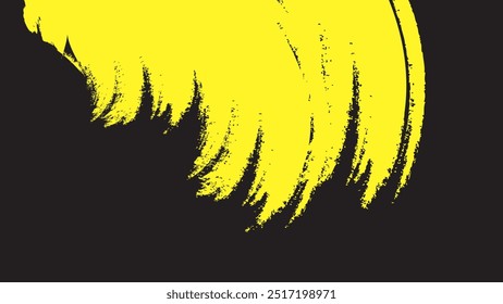 FONDO OSCURO Abstractas CON PINCEL PLANTILLA DE VECTOR DE DISEÑO DE COLOR AMARILLO PLANO PARA FONDO DE PANTALLA, DISEÑO DE CUBIERTA, DISEÑO DE PÁGINA DE INICIO