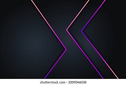 Abstract dark background with color full line