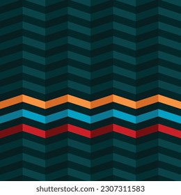 Abstract dark background with colour horizontal lines and grunge elements