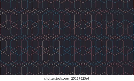 DISEÑO DE FONDO OSCURO Abstractas CON FORMAS DE COLOR PASTEL HEXÁGONO GEOMÉTRICO PATRÓN PLANTILLA DE VECTOR BUENO PARA EL SITIO WEB MODERNO, FONDO DE PANTALLA, DISEÑO DE CUBIERTA 
