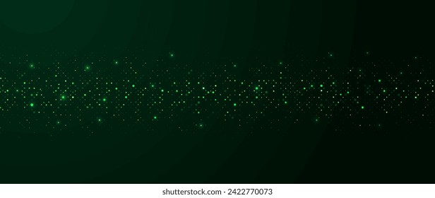 Abstrakter dunkler Hintergrund mit Punktkonzept. Kreativität und Kunst, Ort für Text- und Geschäftspräsentation. Cyberspace und virtuelle Realität. Cartoon-FlachVektorgrafik einzeln auf grünem Hintergrund