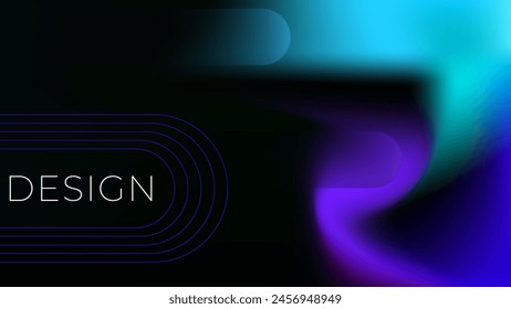 ABSTRACT DARK BACKGROUND ELEGANT BLUE PURPLE GRADIENT MESH SMOOTH COLORFUL DESIGN VECTOR TEMPLATE GOOD FOR MODERN WEBSITE, WALLPAPER, COVER DESIGN 