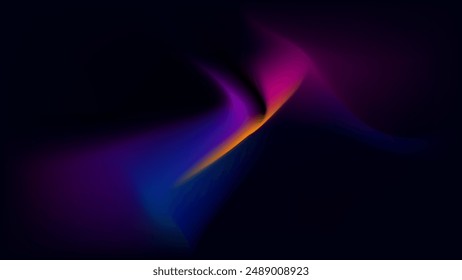 ABSTRACT DARK BACKGROUND ELEGANT COLORFUL GRADIENT MESH SMOOTH DESIGN VECTOR TEMPLATE GOOD FOR MODERN WEBSITE, WALLPAPER, COVER DESIGN 
