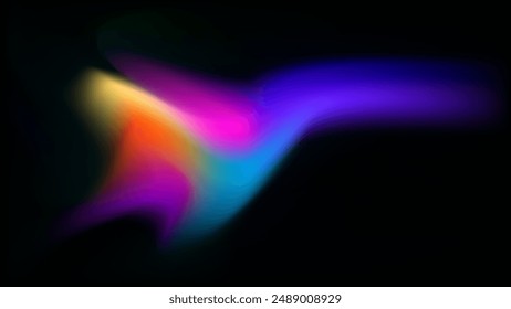 ABSTRAKTER DUNKLER HINTERGRUND ELEGANTE BUNTE VERLAUF-MESH-GLATTE DESIGN-VEKTORGRAFIK-VORLAGE GUT FÜR MODERNE WEBSITE, BILDSCHIRMHINTERGRUND, ABDECKUNGS-DESIGN 