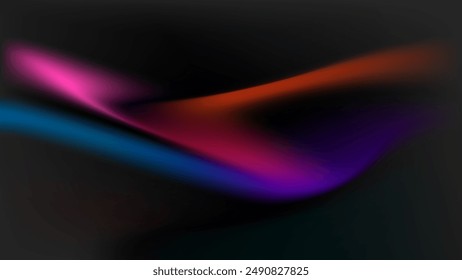 ABSTRACT DARK BACKGROUND ELEGANT COLORFUL GRADIENT MESH SMOOTH DESIGN VECTOR TEMPLATE GOOD FOR MODERN WEBSITE, WALLPAPER, COVER DESIGN 