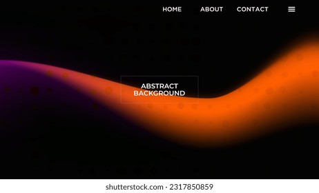 ABSTRACT DARK BACKGROUND ELEGANT GRADIENT MESH ORANGE SMOOTH COLOR DESIGN VECTOR TEMPLATE GOOD FOR MODERN WEBSITE, WALLPAPER, COVER DESIGN 