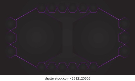 ABSTRATO PLANO DE FUNDO ESCURO GRADIENTE ELEGANTE LÍQUIDO SUAVE DESIGN COLORIDO COM GEOMÉTRICO HEXÁGONO ROXO MODELO DE VETOR DE PADRÃO DE COR BOM PARA SITE MODERNO, PAPEL DE PAREDE, DESIGN DE CAPA 