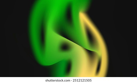 ABSTRACT DARK BACKGROUND ELEGANT GRADIENT MESH GREEN SMOOTH COLOR DESIGN VECTOR TEMPLATE GOOD FOR MODERN WEBSITE, WALLPAPER, COVER DESIGN 