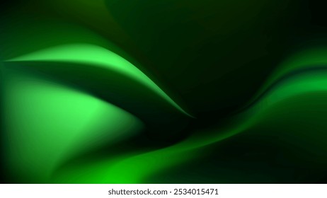 FONDO OSCURO Abstractas MALLA DE GRADIENTE ELEGANTE PLANTILLA DE VECTOR DE DISEÑO DE COLOR SUAVE VERDE BUENO PARA SITIO WEB MODERNO, FONDO DE PANTALLA, DISEÑO DE CUBIERTA 