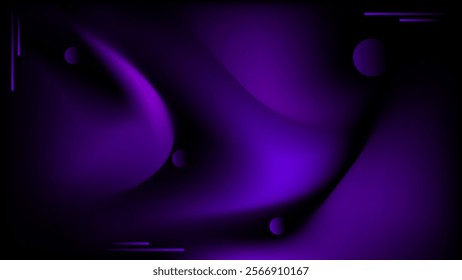 ABSTRACT DARK BACKGROUND ELEGANT GRADIENT MESH PURPLE SMOOTH COLOR DESIGN VECTOR TEMPLATE GOOD FOR MODERN WEBSITE, WALLPAPER, COVER DESIGN 