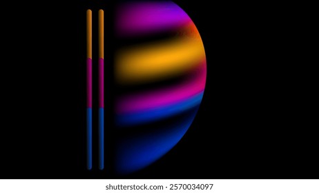 ABSTRACT DARK BACKGROUND ELEGANT GRADIENT MESH BLUE ORANGE PURPLE SMOOTH COLOR DESIGN VECTOR TEMPLATE GOOD FOR MODERN WEBSITE, WALLPAPER, COVER DESIGN 