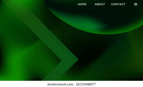 ABSTRACT DARK BACKGROUND ELEGANT GRADIENT MESH GREEN SMOOTH COLOR DESIGN VECTOR TEMPLATE GOOD FOR MODERN WEBSITE, WALLPAPER, COVER DESIGN 