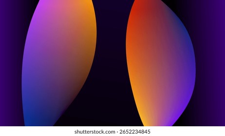 ABSTRACT DARK BACKGROUND ELEGANT GRADIENT MESH SMOOTH COLOR WITH HAND DRAWN ORGANIC SHAPES DESIGN VECTOR TEMPLATE GOOD FOR MODERN WEBSITE, WALLPAPER, COVER DESIGN 