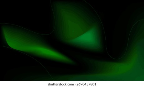 ABSTRATO FUNDO ESCURO ELEGANTE GRADIENTE MALHA VERDE SUAVE COR DESIGN VETOR MODELO BOM PARA SITE MODERNO, PAPEL DE PAREDE, DESIGN DE CAPA 