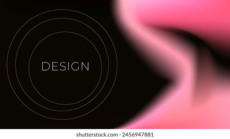 ABSTRACT DARK BACKGROUND ELEGANT PINK GRADIENT MESH SMOOTH COLORFUL DESIGN VECTOR TEMPLATE GOOD FOR MODERN WEBSITE, WALLPAPER, COVER DESIGN 