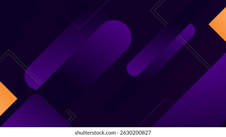 ABSTRACT DARK BACKGROUND ELEGANT PURPLE GRADIENT SMOOTH LIQUID COLORFUL DESIGN WITH DIAGONAL GEOMETRIC SHAPES VECTOR TEMPLATE GOOD FOR MODERN WEBSITE, WALLPAPER, COVER DESIGN 