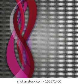 abstract dark background with elegant waves and bends