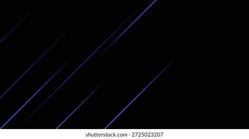 Abstractas fondo oscuro con líneas diagonales brillantes de color azul vibrante y púrpura sutil, creando un diseño elegante, futurista y enérgico para presentaciones de tecnología y arte digital.