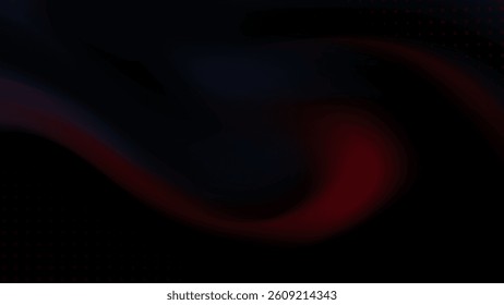 Abstract dark background with flowing crimson red accents. 